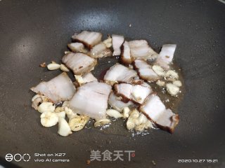 五花肉炒白豆角的做法步骤：3