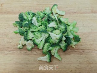 西兰花炒鸡蛋的做法步骤：2