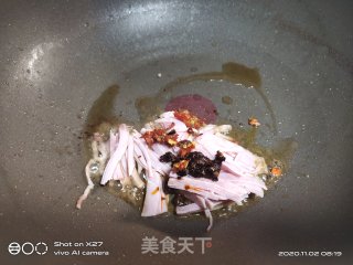 豆角火腿丝炒饭的做法步骤：3