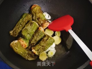 虎皮尖椒酿肉的做法步骤：10