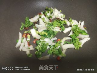 叉烧青菜炒饭的做法步骤：3