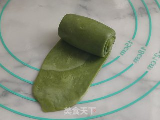 抹茶肉松豆沙酥的做法步骤：16