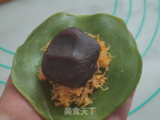 抹茶肉松豆沙酥的做法步骤：22