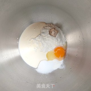 发酵版原味豆沙华夫饼的做法步骤：1