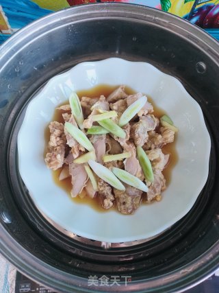 杏鲍菇蒸小酥肉的做法步骤：9