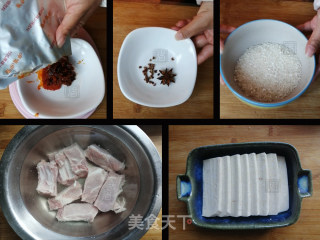 麻辣米粉蒸排骨（火锅底料版）的做法步骤：1