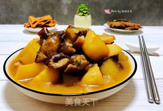 土豆茄子炖五花肉的做法步骤：14