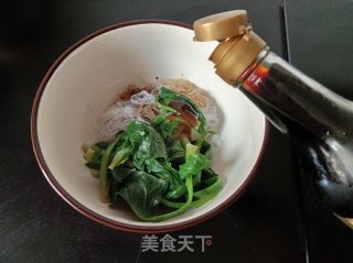 粉丝拌菠菜的做法步骤：6