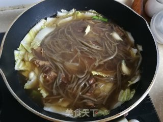 白菜牛肉炖粉条的做法步骤：8