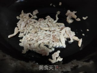 蒜黄杏鲍菇炒鸡丝的做法步骤：9