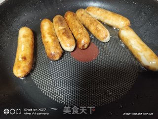 鸡肉火腿玉米沙拉的做法步骤：2