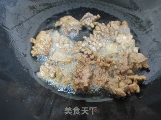 肝花炒菠菜的做法步骤：6