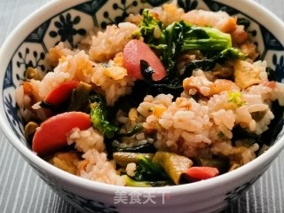 火腿鸡蛋炒饭的做法步骤：10