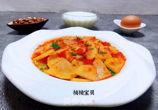 西红柿炒土豆片#酸酸甜甜开胃菜#的做法步骤：13