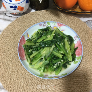 蒜香油麦菜的做法步骤：6