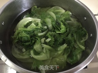 白灼玻璃生菜的做法步骤：5