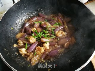 鱼香虾球茄子的做法步骤：10