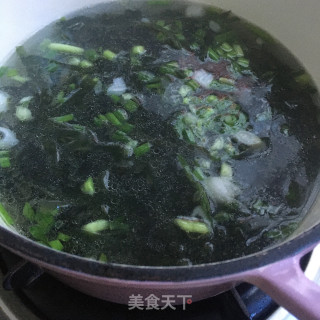 海带虾肉豆腐汤的做法步骤：8