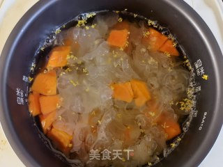 桂花木瓜炖银耳的做法步骤：10