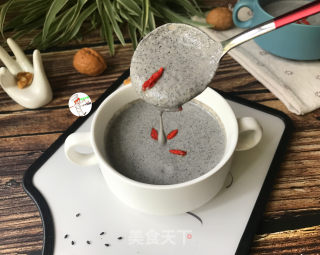 豆浆桃仁芝麻糊的做法步骤：12