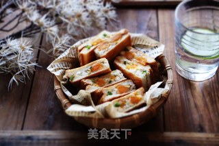 咸蛋黄米饭三文治的做法步骤：11