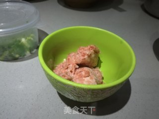 豆腐肉末青菜汤的做法步骤：2