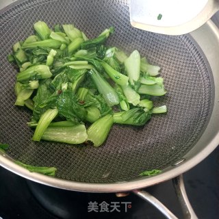 花椒上海青的做法步骤：7