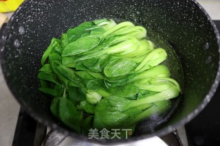 香菇油菜的做法步骤：3