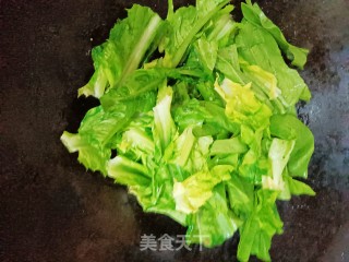 豆豉麦菜的做法步骤：4