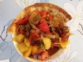 炖羊肉+馍的做法