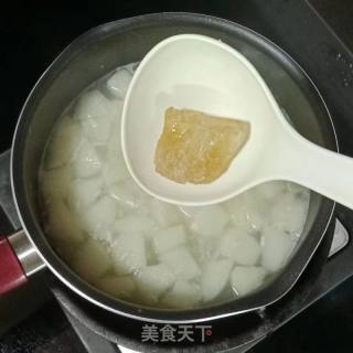 雪梨酒酿圆子的做法步骤：8