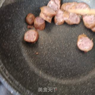 烤肠拌马兰头的做法步骤：9