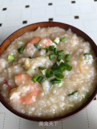 电饭锅版本海鲜粥的做法步骤：10